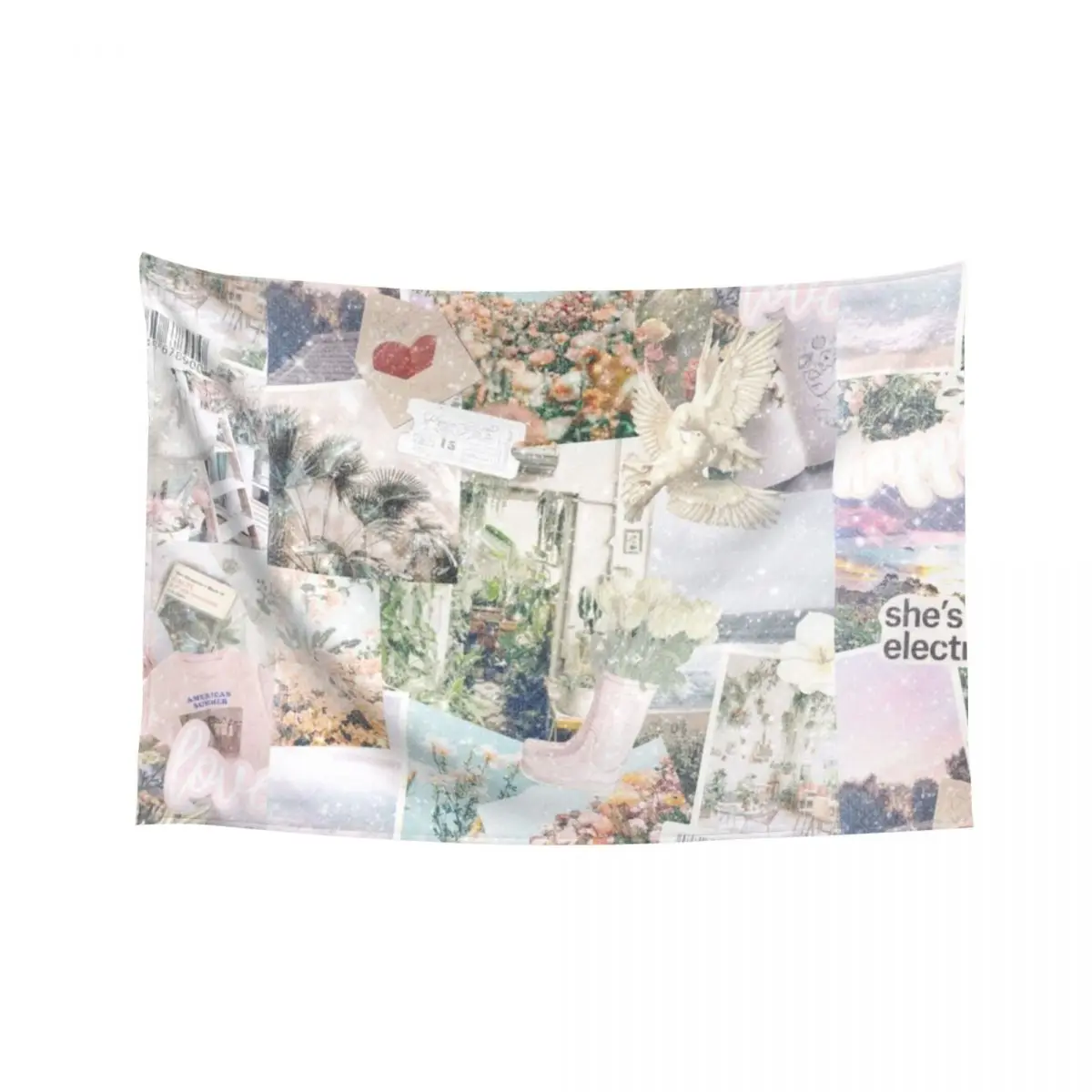 

Pastel Aesthetic Collage Tapestry Wall Hanging Home Decorations Aesthetic Kawaii Room Decor Tapestry
