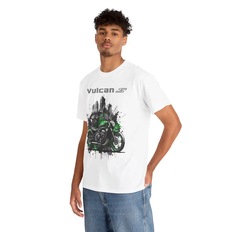 2026 Vulcan S T-Shirt Modern Cruiser Biker Geschenk für Männer Parallel Twin Motorrad-Fan Top Baumwoll-T-Shirt Unisex – Detail 4