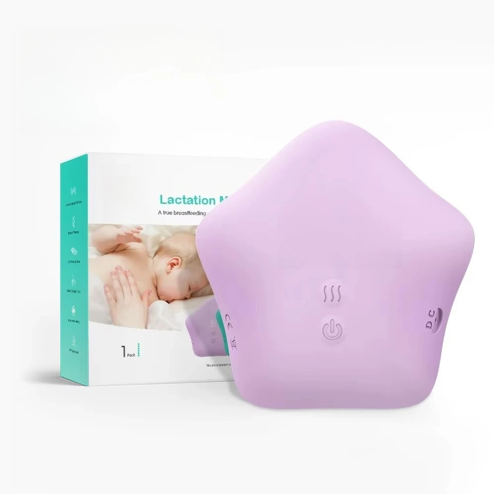 Food medical grade liquid silicone heating warm milk care two-in-one electric prolactin massager