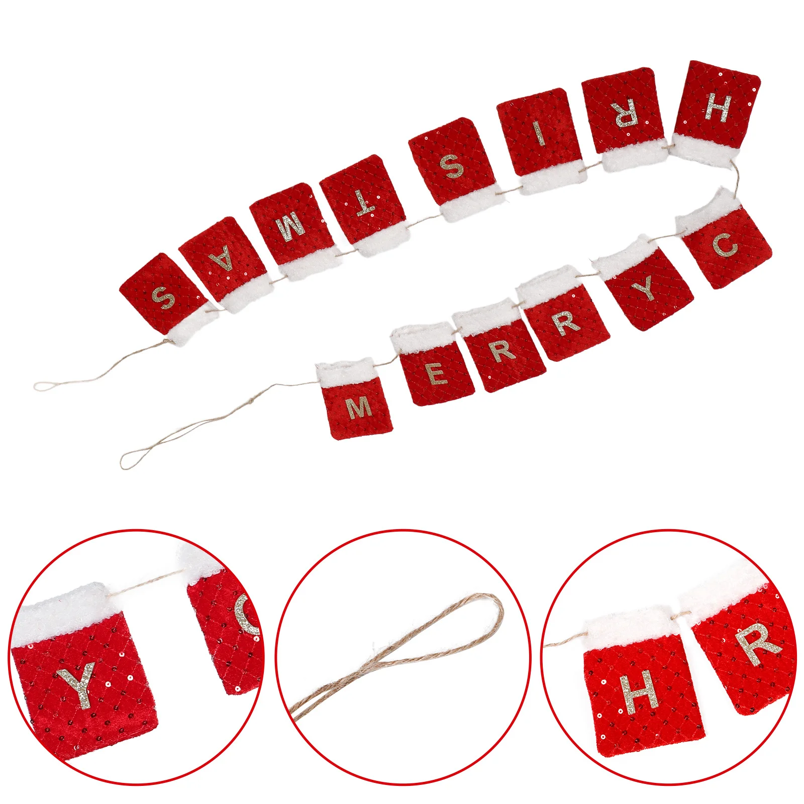 

Felt Background Decoration Christmas Hanging Banner For Home Office Holiday Party Christmas Fireplace Banner Xmas Decorations