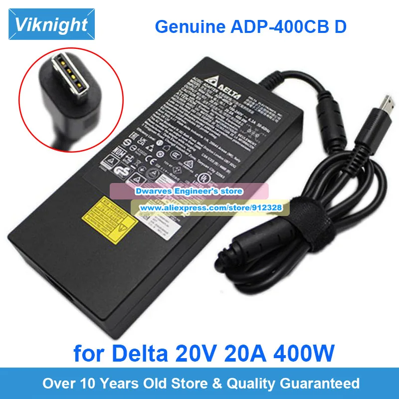 

Genuine Delta ADP-400CB B AC Adapter 20V 20A 400W Gaming Laptop Charger for MSI TITAN 18HX A14VIG CREATOR PRO X18