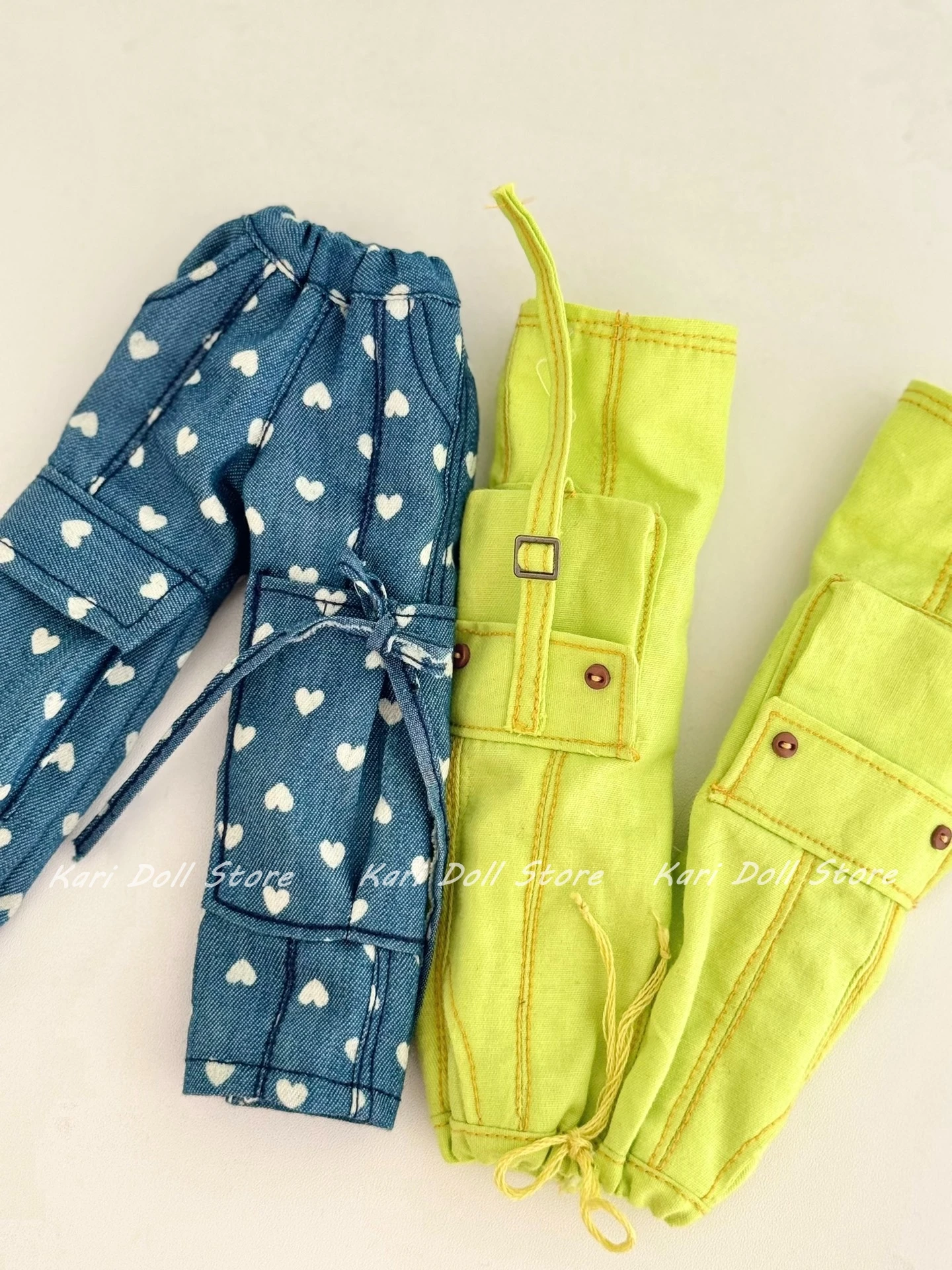 Kari Doll Clothes and Blue green work pants for Landazz Landoudou Doll