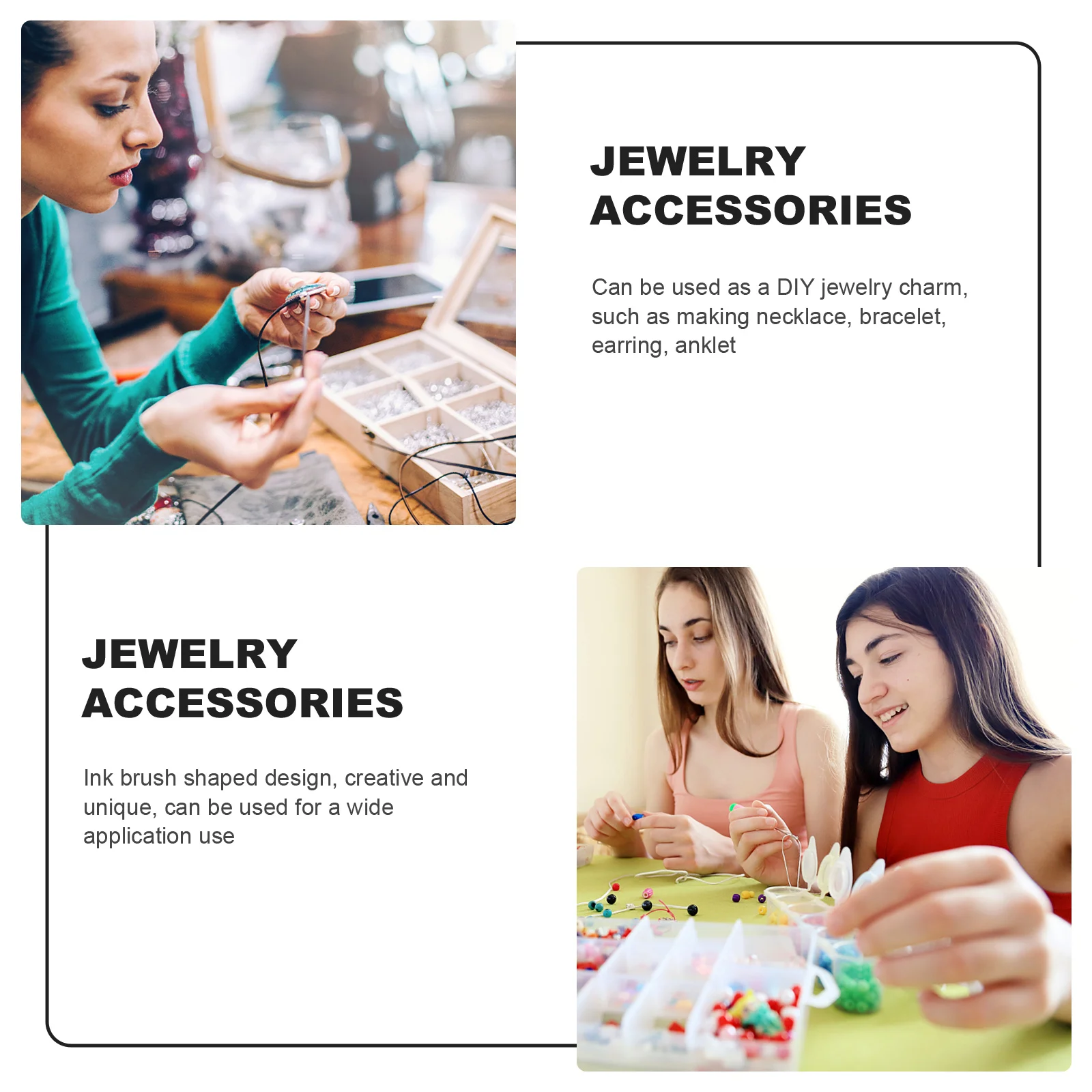 100Pcs Writing Pen Shaped Charms DIY Necklace Pendant Jewelry Making Material Alloy Keychain Pendants Alloy Jewelry Charms