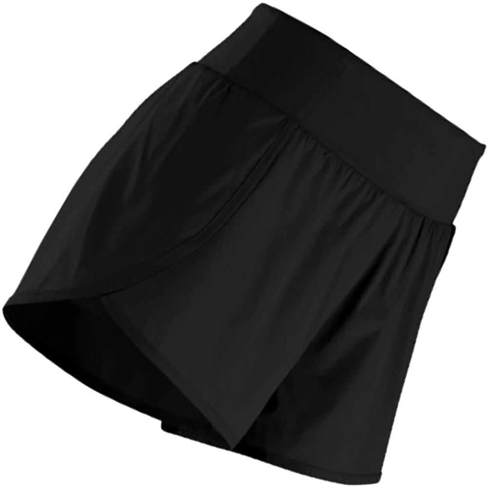 

Black Women Yoga Shorts Quick Dry Breathable Sports Pants Elastic Waist Summer Fitness Running Workout Short Trouser for Casual