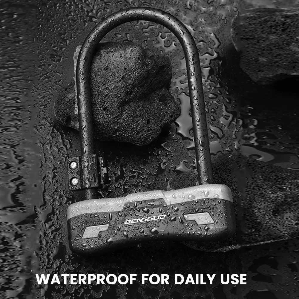 

Bicycle U Lock with Mounting Bracket Bicycle U-shaped Lock with 2 Keys Anti-Theft Lock for Road Mountain Electric Bike