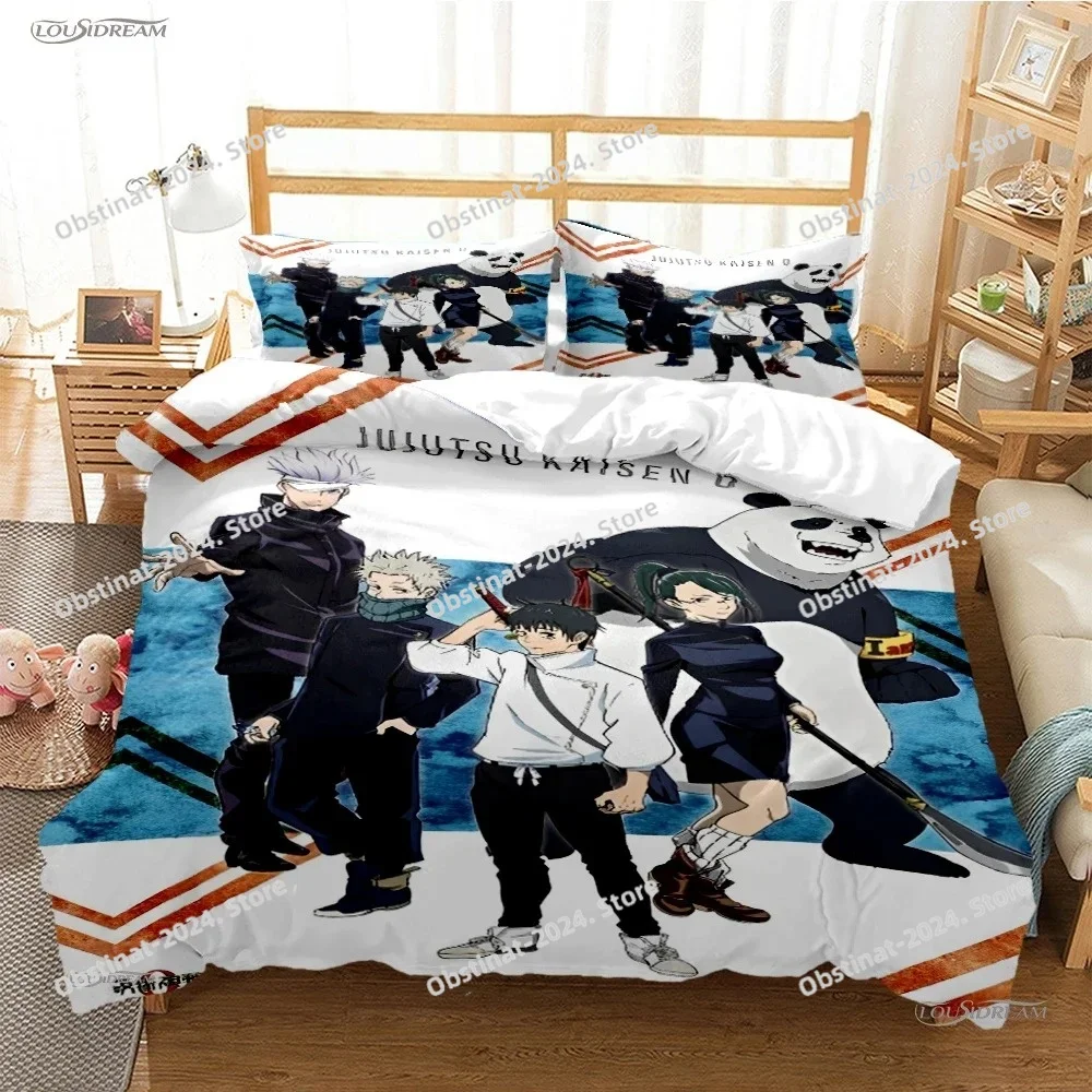 

Cartoon Anime Jujutsu Kaisen Duvet Cover Comforter Bedding set Soft Quilt Cover and Pillowcas for Teens SingleDoubleQueenKing