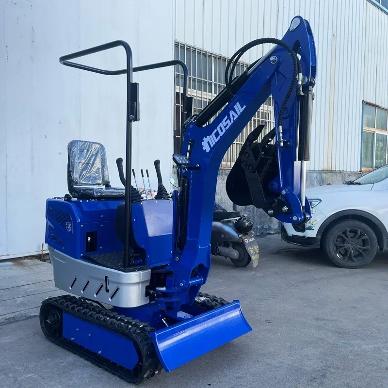 1.2 T Customized NKS Mini Excavator Cheap Agricultural Motorcycle Farm Equipment Mini Digger Tiller Backhoe Loader