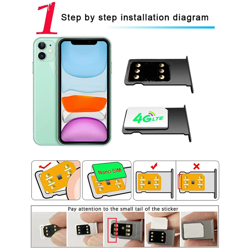 1 Pcs High Quality Wellsim Sim Unlocking For X/XS/8/8P/7/7P/6S/6SP/6/6P/5P