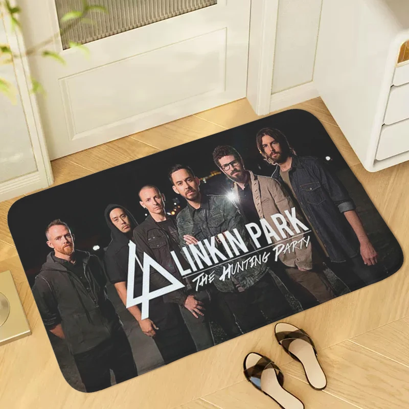 

Entrance Door Doormat L-Linkin P-Park Hallway Bathroom Foot Mat Non-slip Kitchen Living Room Floor Carpet Bedroom Rug Home
