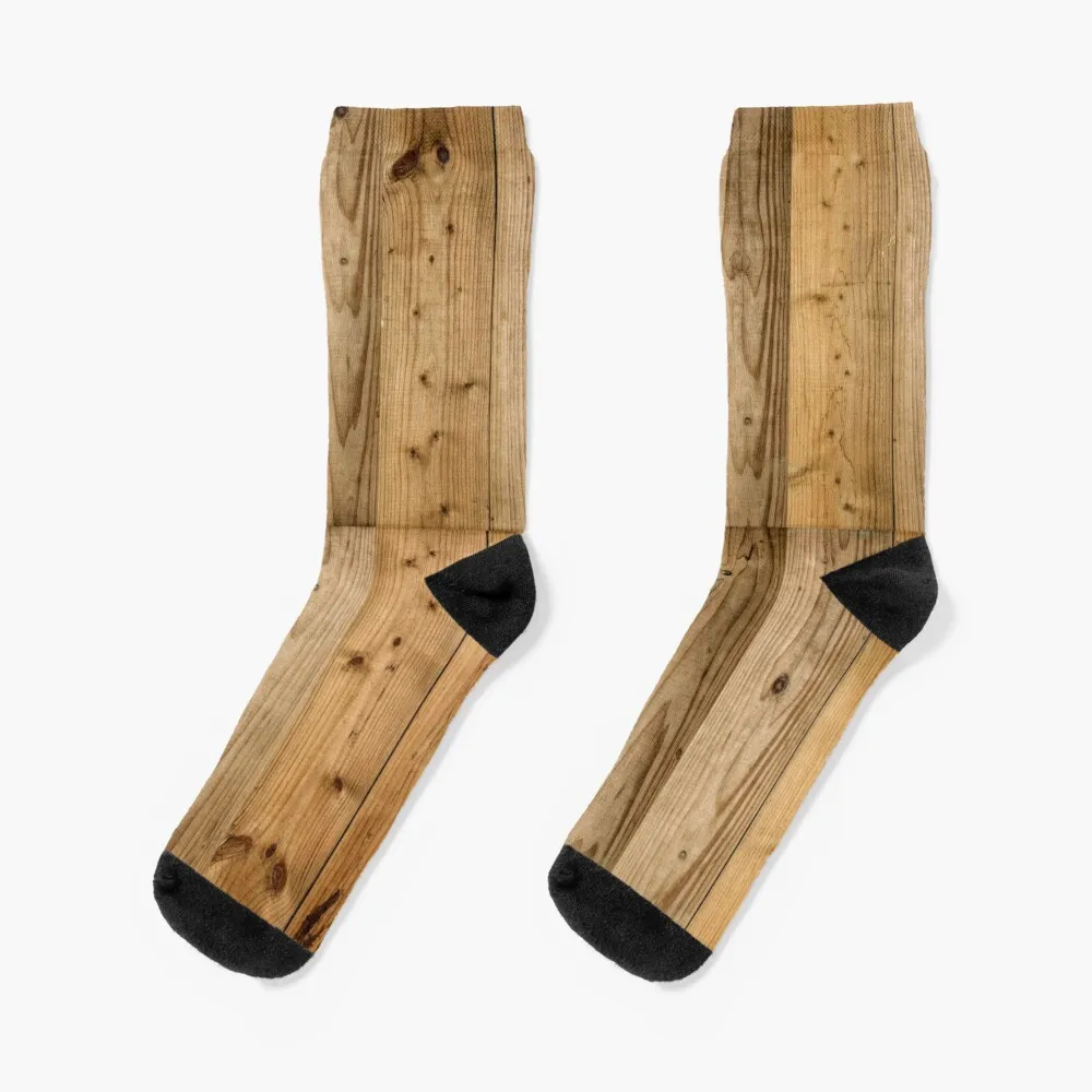 Wood Planks 6 - Dark Socks loose Crossfit Men's Socks Women's