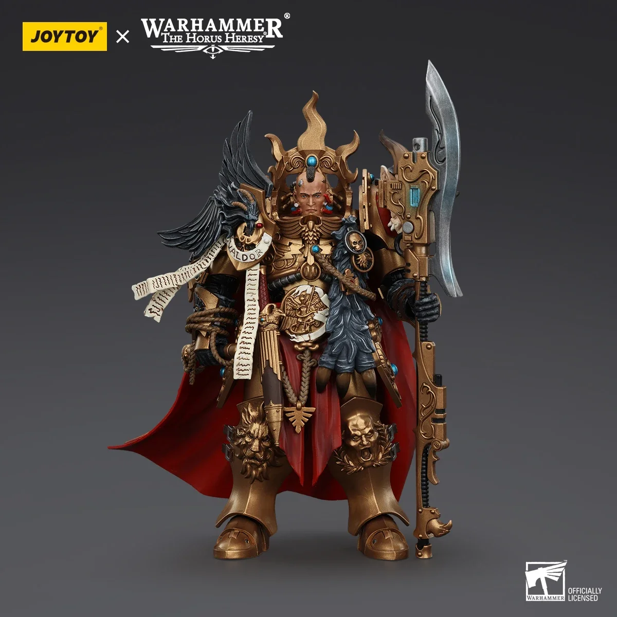 [Pré-venda] JOYTOY Warhammer The Horus Heresy Action Figure Constantin Valdor Anime Estatueta conjunta modelo móvel brinquedo coletor