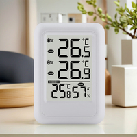 Wireless Weather Station Indoor Outdoor Thermometer Foladable Stand Temperature and Humidity Monitor 100m Range for Desktop