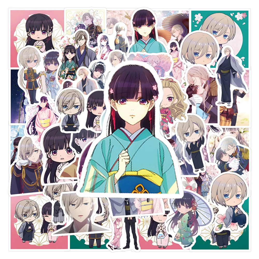 

10/30/55pcs Anime My Happy Marriage Stickers Cartoon Decal Suitcase Motorcycle Guitar Helmet Car Waterproof Graffiti Sticker Toy