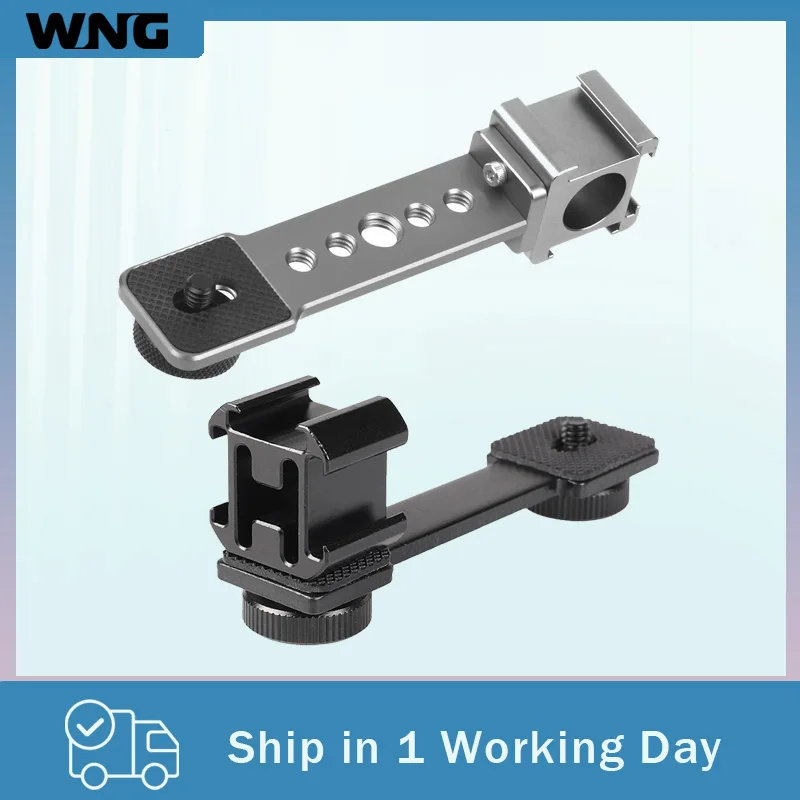 Triple Kalten Schuh Halterung Verlängerung Bar mit 1/4 Zoll & 3/8 Zoll Gewinde für Gimbal Stabilisator Stativ Kamera-licht