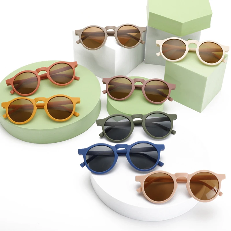 

New Cute Round Polarized Outdoor Sunscreen Boys' Sunglasses Girls' UV400 Sunglasses Children's Fashion Glasses