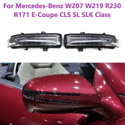 For Mercedes-Benz W207 W219 R230 R171 E-Coupe CLS SL SLK Class Left & Right Car Rear View Mirror Turn Signal Light Lamp