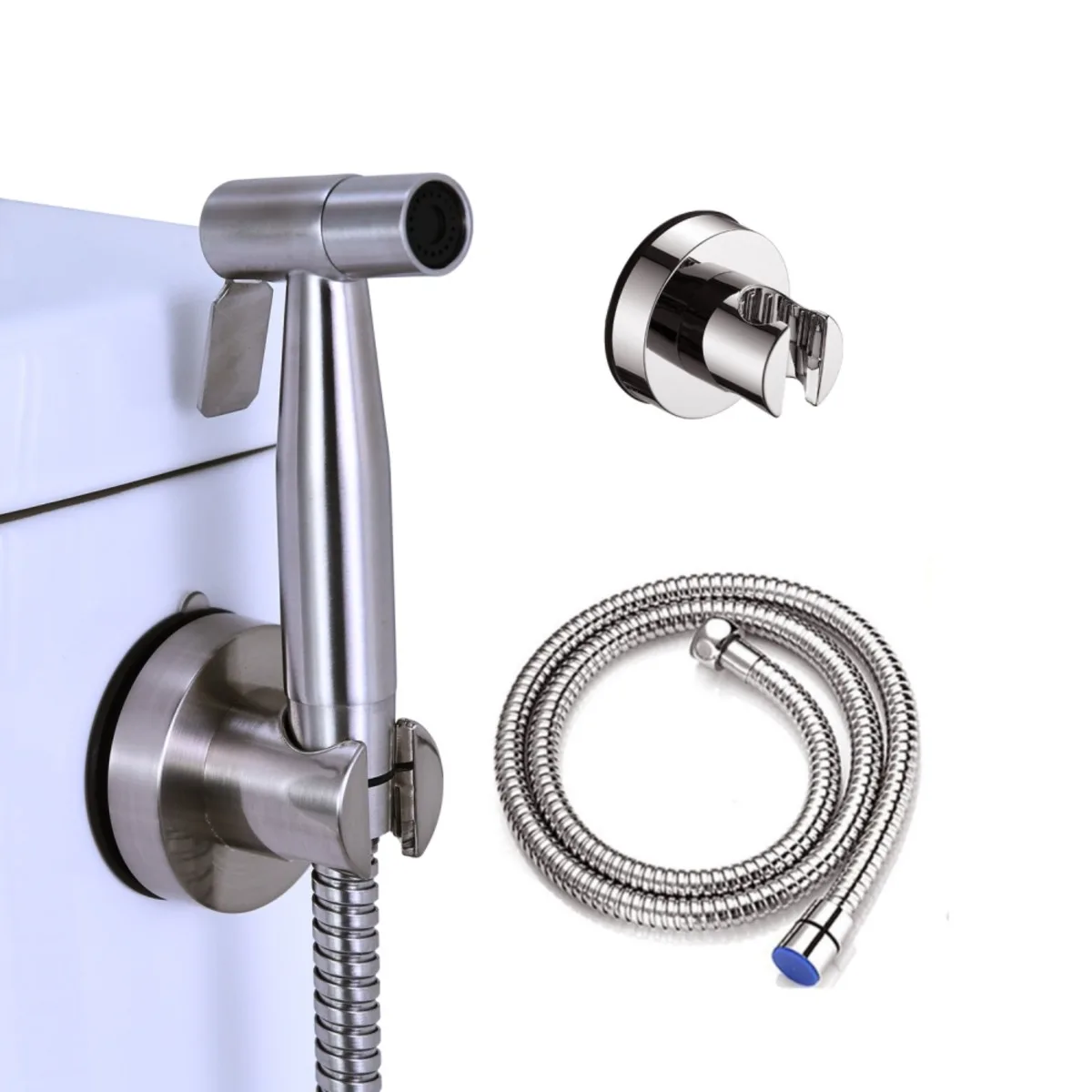 

Handheld Bidet Sprayer for Toilet Brushed Nickel