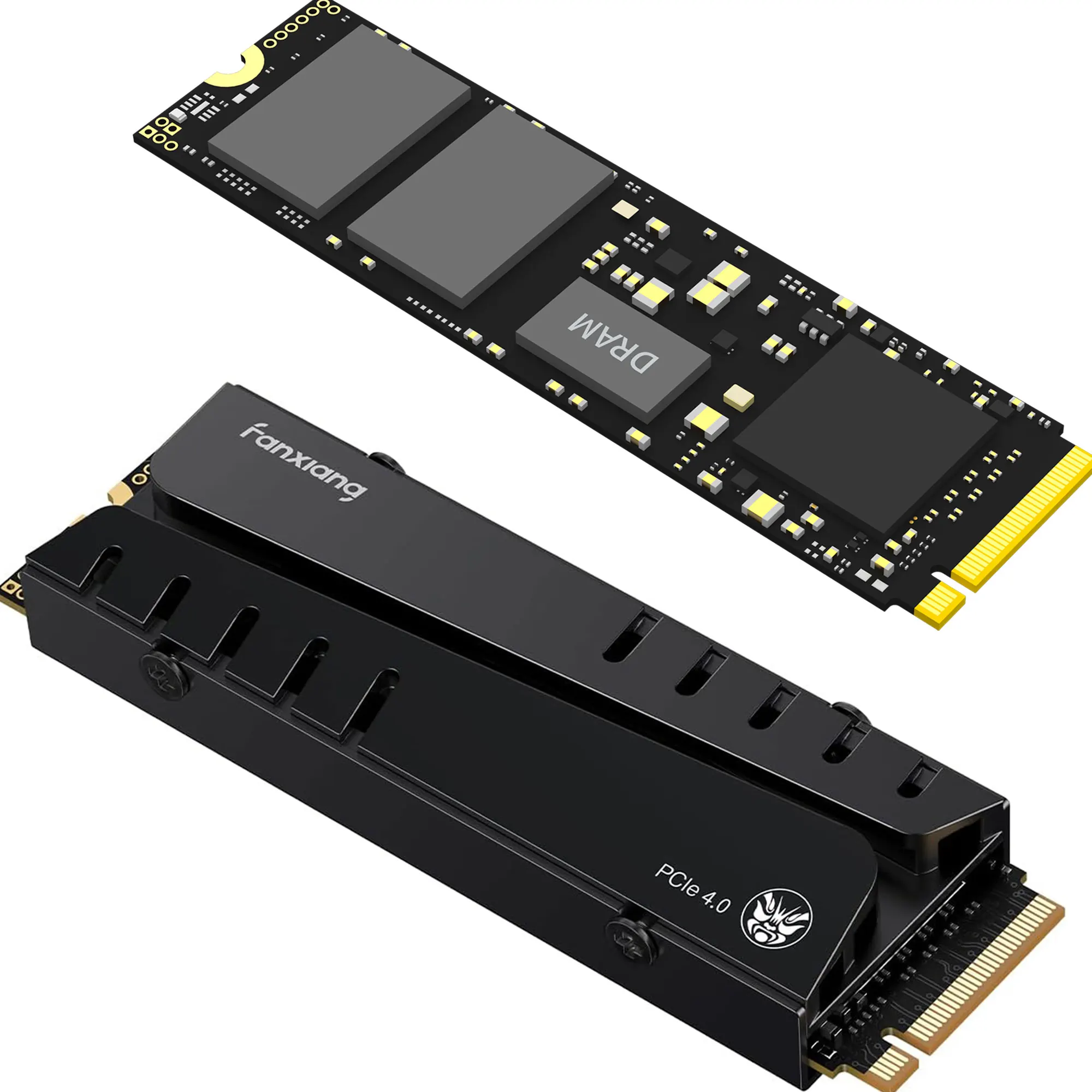 Fanxiang S770 M.2 SSD NVMe 7300MB/s 1TB 2TB 4TB PCIe4.0x4 M.2 2280 Interne Solid-State-Drive für PS5 Desktop-PC SSD-Festplatte