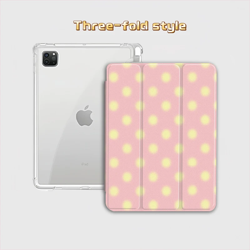 

Розовый матовый чехол с точками для iPad Pro 10/11 дюймов 2020/6-го/7-го/8-го поколения/Air 3-го поколения/Air 4-го поколения/9-го поколения/Air 5-го поколения 2022/Air 11