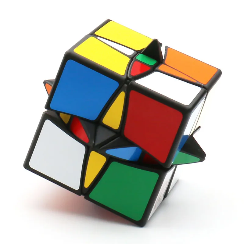 ليم f/s كروسيس مزيج مكعب 3x3 PETG FDM ثلاثية الأبعاد الطباعة ملتوي لغز أسود أبيض المراهقين الكبار لعبة الذكاء دعابة الدماغ