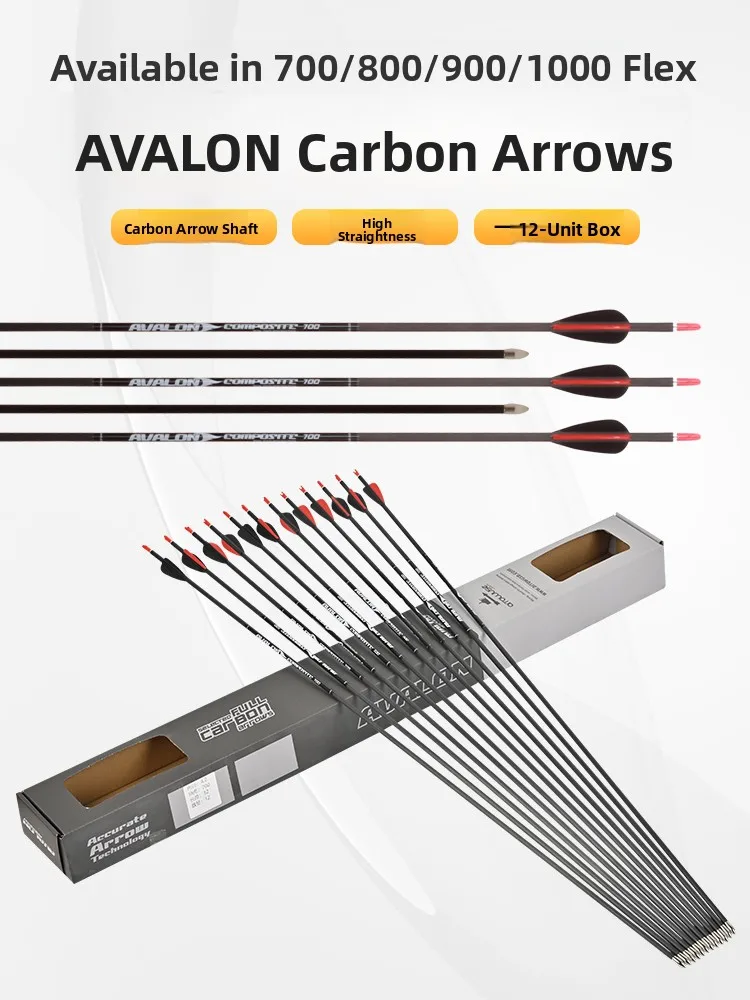 flechas-de-carbono-puro-avalon-3k-para-tiro-con-arco-deportes-al-aire-libre-recreacion-juguete-tradicional-clase-de-arco