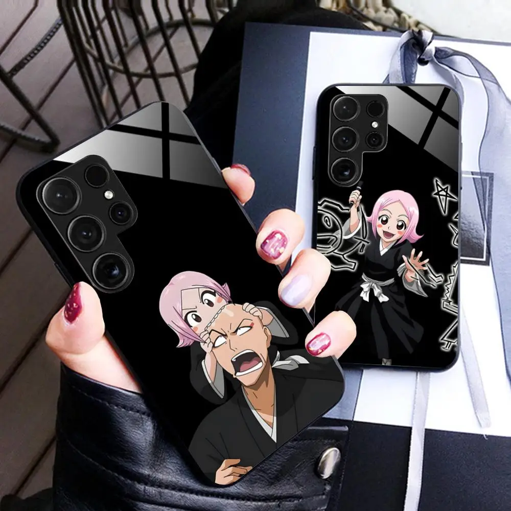 Kusajishi Yachiru Glass Mobile Phone Case for Samsung Galaxy A56 55 54 53 52 51 36 35 34 23 16 15 5G Colorful Cover