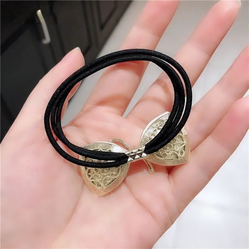 Korean hair accessories sparkling rhinestone bow headband rhinestone rubber band women Simple and versatile hair accessories