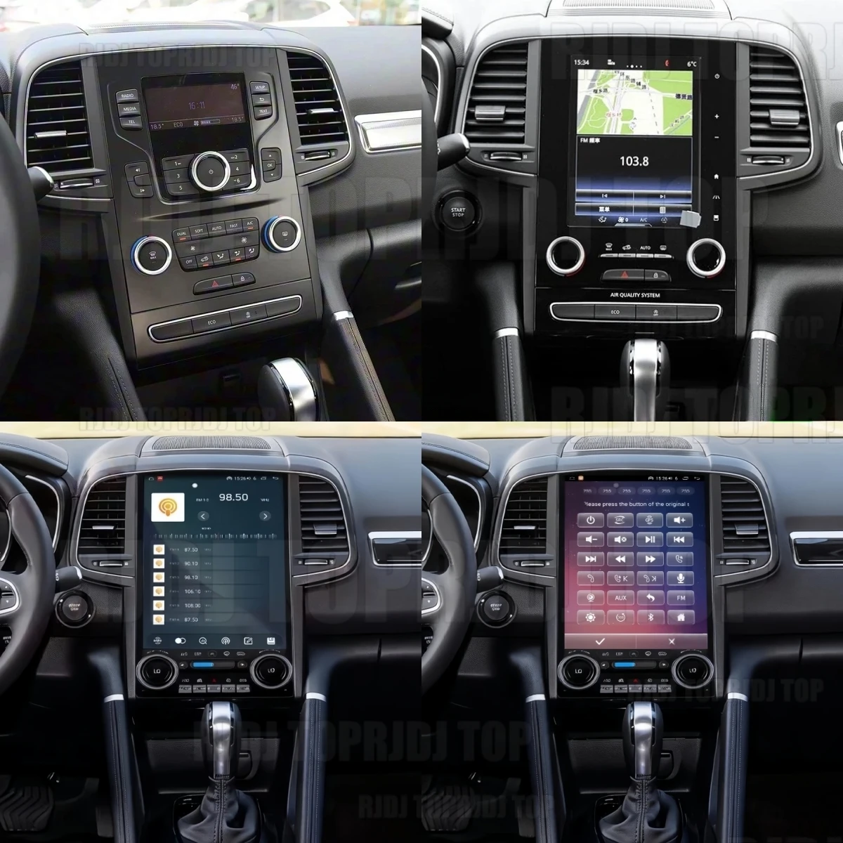 14.5‘’ Android 14 For Renault Megane Koleos 4 2016-2021 Car Radio Touch Screen GPS Auto Multimedia Stereo Receiver Head Unit DSP