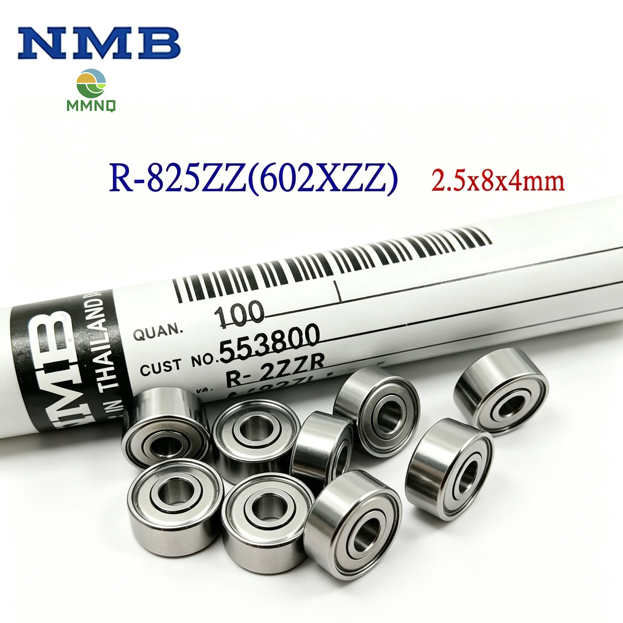 20/50/100PCS 2.5x8x4mm Micro Deep Groove Ball Bearing NMB 602XZZ R-825ZZ High Smoothness Mini Bearings