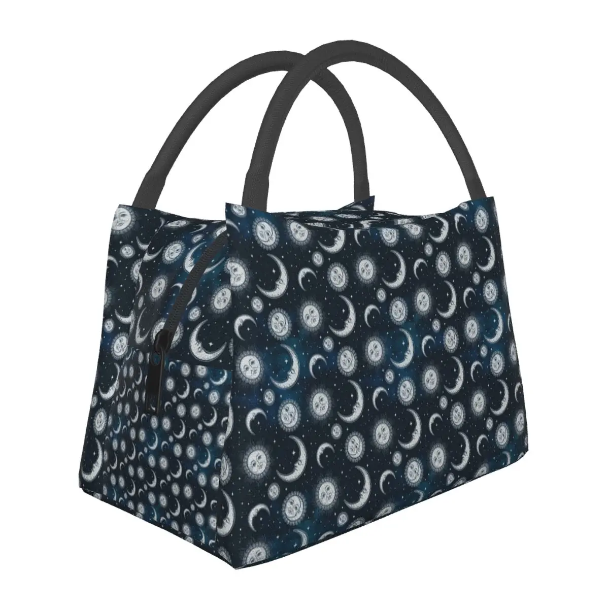 Celestial Mystic Esoteric Magic Sun Moon Lunch Bag for School Picnic Storage Food Boxes Container Cooler Thermal Lunch Box Tote