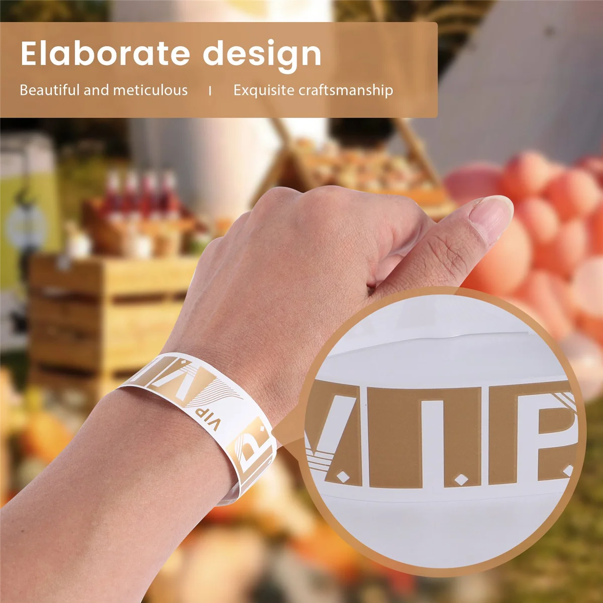 

【Секь-только!】500 шт. VIP-браслеты, легкие браслеты для мероприятий, персонализированные браслеты для вечеринок, цветной водонепроницаемый браслет