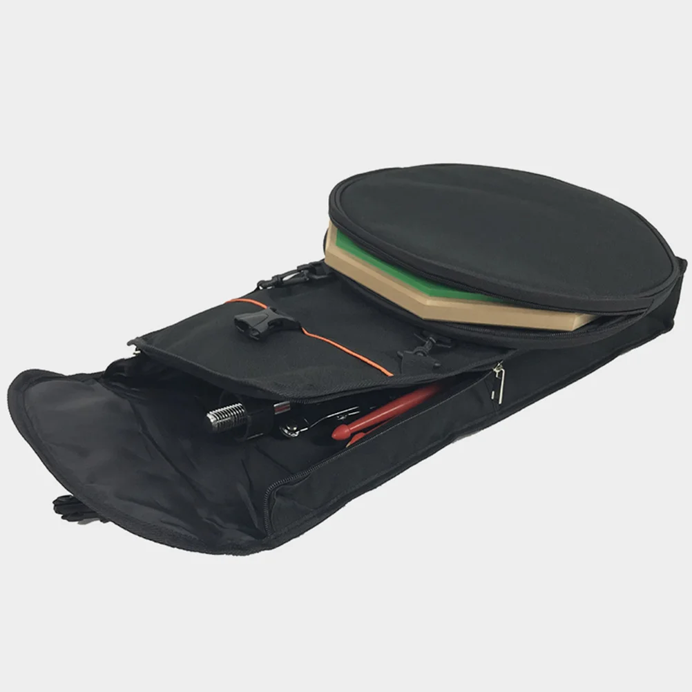 

Durable Oxford Cloth Dumb Drum Backpack Thickened Sponge Black Double Shoulder Bag for Snare Storage Travel Portable Lightweight