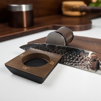 4-Angle Rolling Knife Sharpener 15/18/20/22° Roller Sharpeners Magnet Wooden base Diamond Grinder Set Woodwork Sharpening System