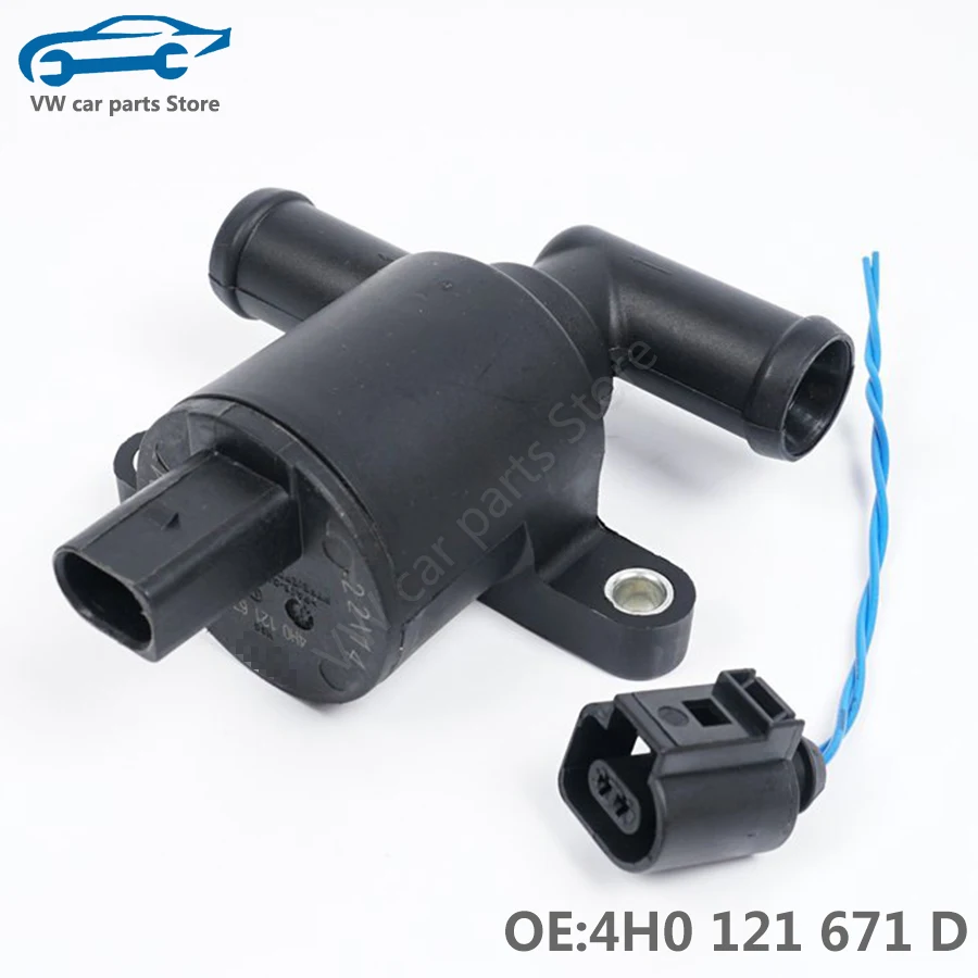 4H0121671D Hvac Heater Control Valve Water Cooling Solenoid Val For Audi Q5 A5 A4L A6L A7 A8 Original factory 4H0 121 671 D NEW