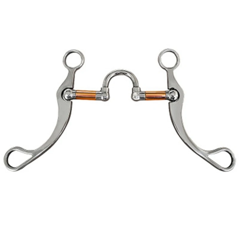 

Stainless Steel Snaffle Bit Horse Bits Western Snaffle Bits For Mouth Training Bit With Copper Port