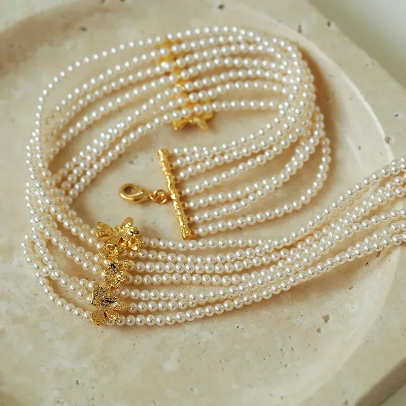 2026-europe-america-multi-layer-pearl-necklace-choker-women-retro-elegant-jewelry