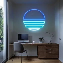 Multi Colored Vaporwave Neon Sign Home Bedroom Decor Vaporwave Decor Game Room Wall Art Neon Sign