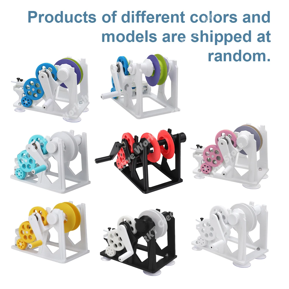 Filament Winder Manual Roll Material 3D Printing Spooling Coiler Bambu Consumables Reel Rewinder Extruder DIY Organizer Tool Lab