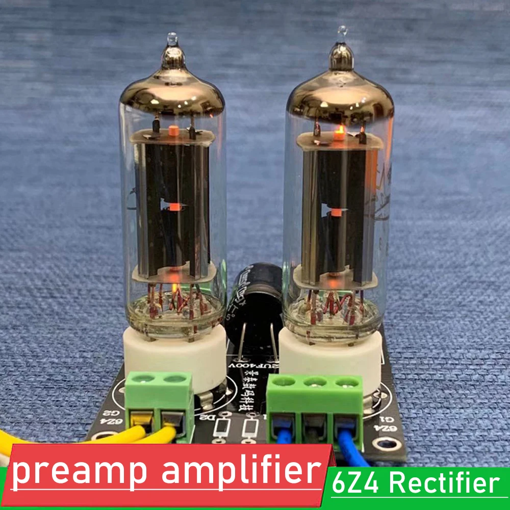 6Z4 prostownik podwójny przedwzmacniacz rurowy filtr prostownika żółci eksperymentalny zasilacz pojedynczy przedwzmacniacz wzmacniacz transformator