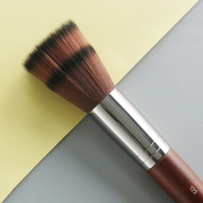 1 piece #122 2 layers Stippling Makeup brush Natural wood Powder contour Blush Make up brushes Professional Sculpting Beauty too