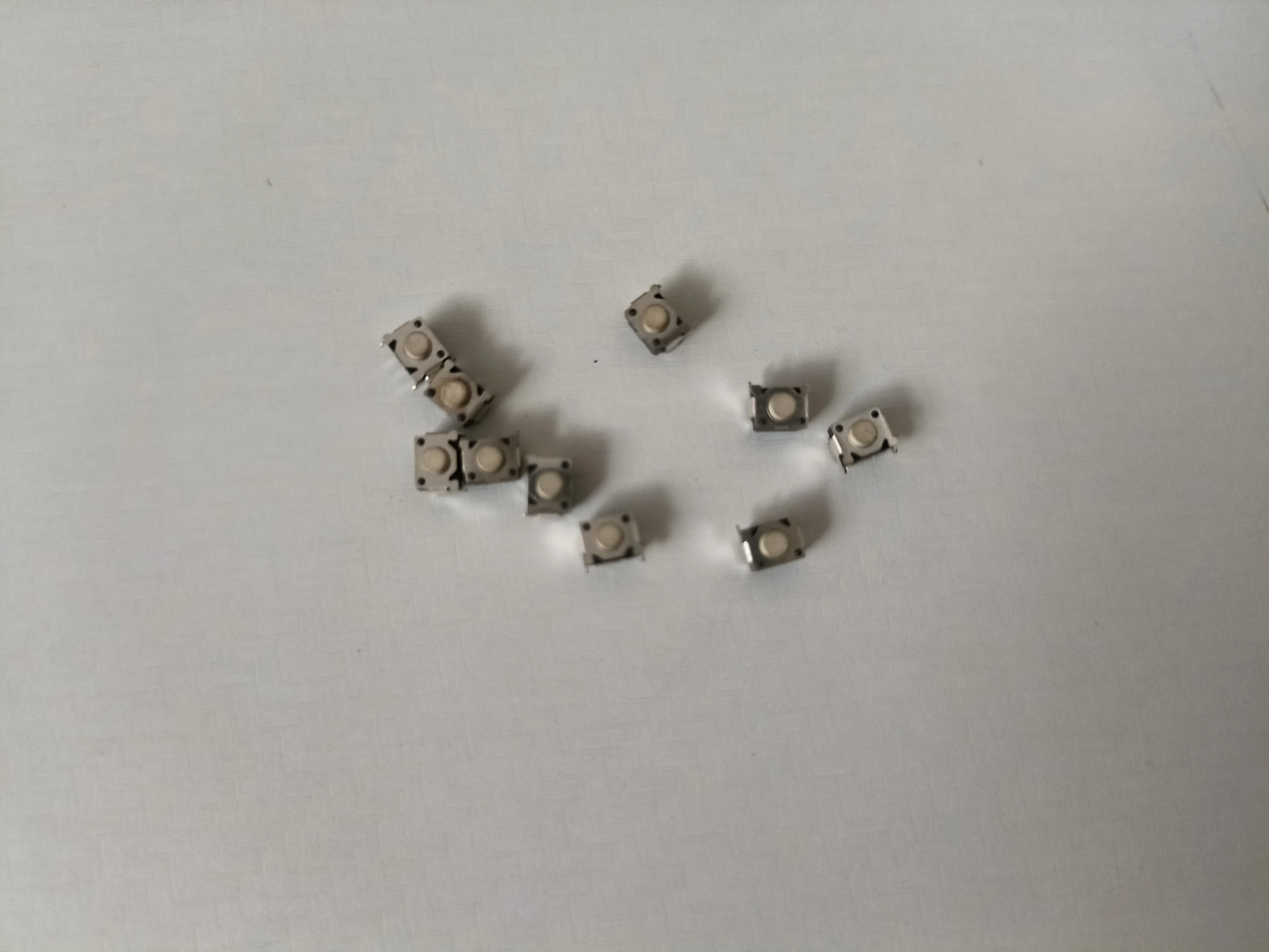 10PCS3x5mm Tactile Switch Button for MP3/MP4/PSP Accessories (3-Pin 2-Claw Terminal, Ainol Device Replacement)