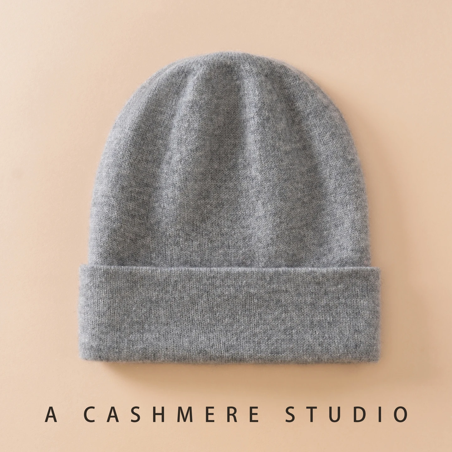 2025 Hot Sale New Winter Women Hats 100% Goat Cashmere Knitted Headgears Soft Warm Thick Hat Fashion Double-deck Girl Cap