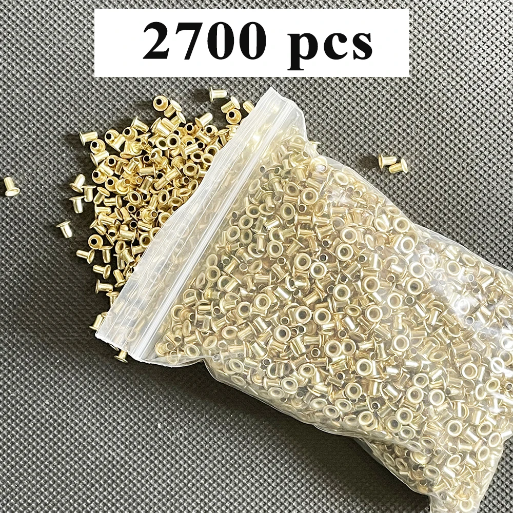 

2700PCS/240G Copper-plated Eyelet For Beehive Frame Install Wiring Keep Tension Stop Wire From Cutting End Bar Bee Beekeeping