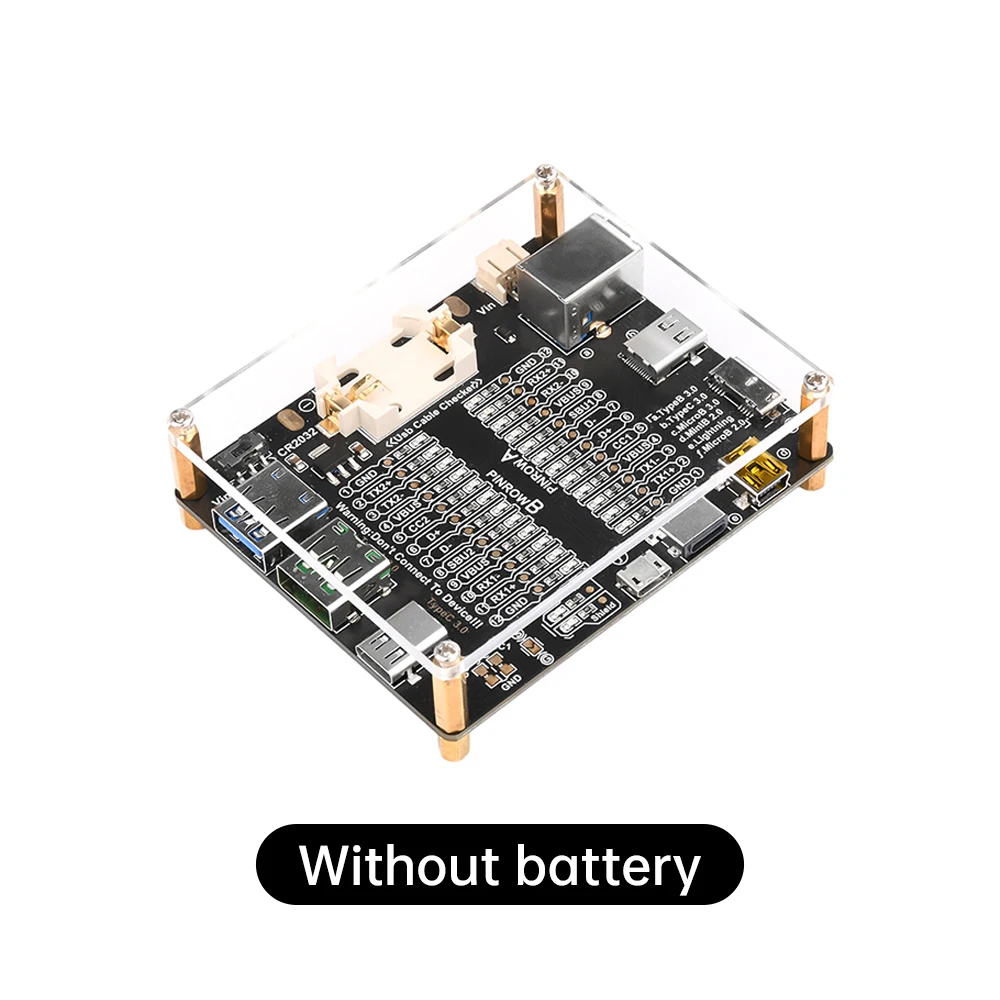 DT3 USB Cable Tester Data Cable Detection Board for IOS Android Micro Type-C Short Circuit on-Off Switching Test Board Tool