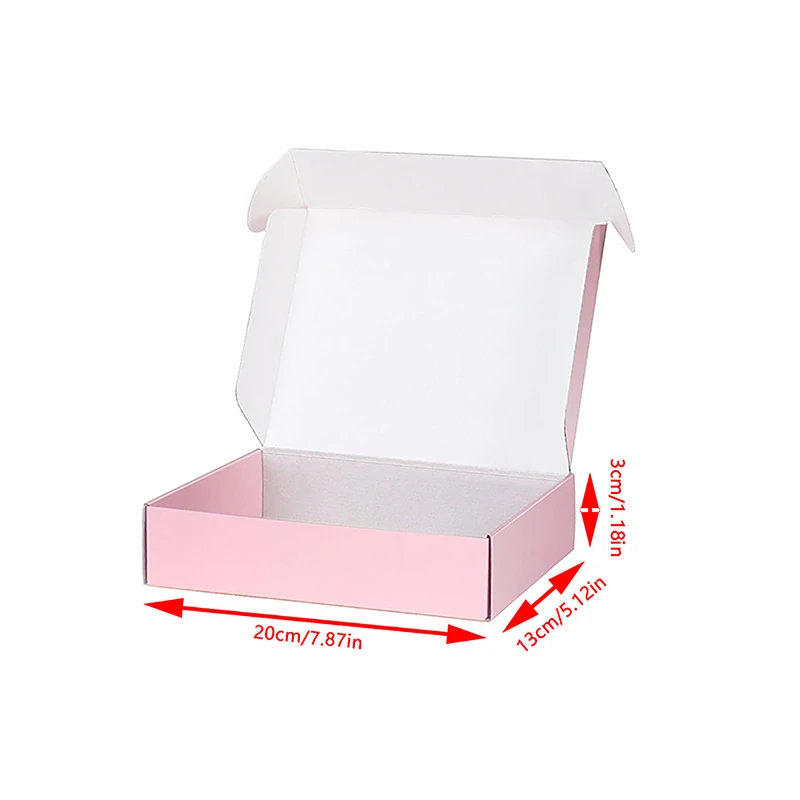 5 Stück Versandkarton aus Wellpappe zum Verpacken, Basteln, Geschenken, Kleine Unternehmen, Hochzeit, Party, DIY-Versandkarton – Detail 12