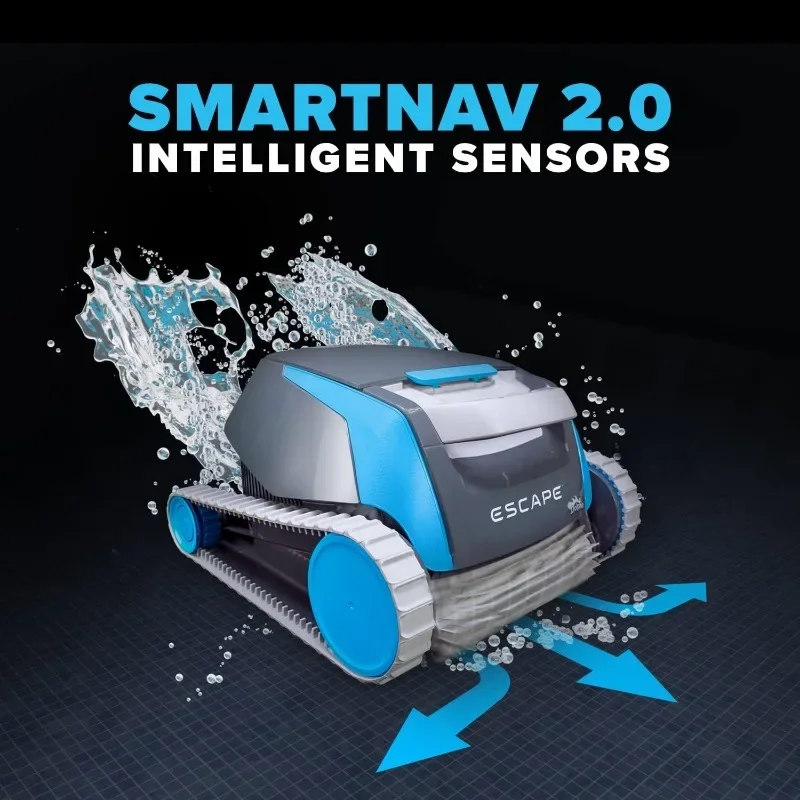 Robotic Pool Cleaner - Large Top Loading Filter, Dual Motors, Smart Navigation