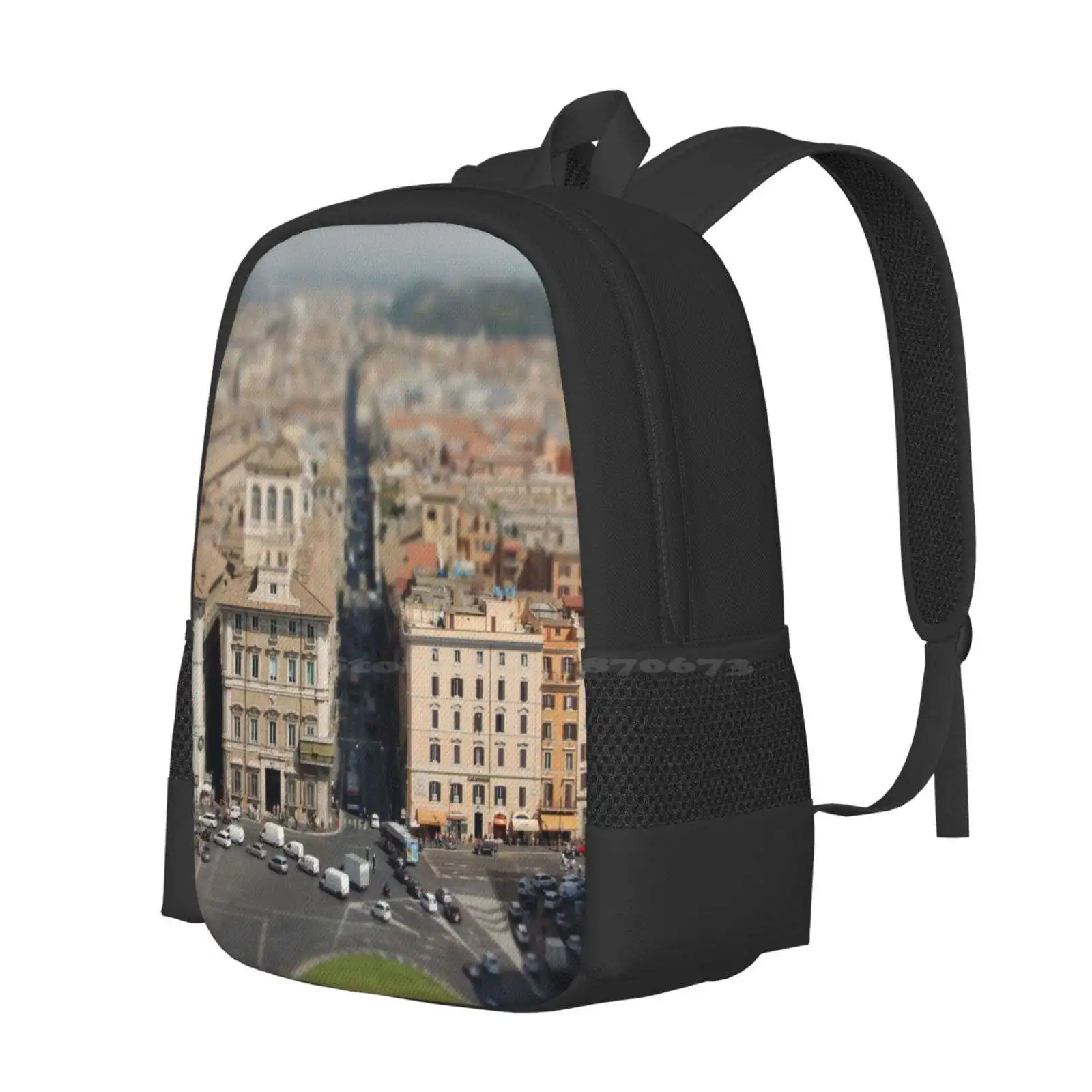 When Hot Sale Backpack Fashion Bags Blur Old City Sky People Street Road Holiday Effect Italy Cars Traffic Sun View Europe