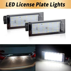 2pcs LED Number Plate Light for Renault Clio Laguna 2 Megane 3 Twingo Master Vel Satis Wind Trafic Twizy License Plate Light