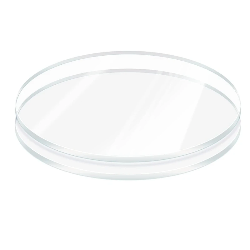 2 Pieces 6mm Thick Round Acrylic Glass Sheet, 6Inch Diameter Clear Acrylic Circle, Cake Disk Acrylic Sheet Acrylic Backdrop