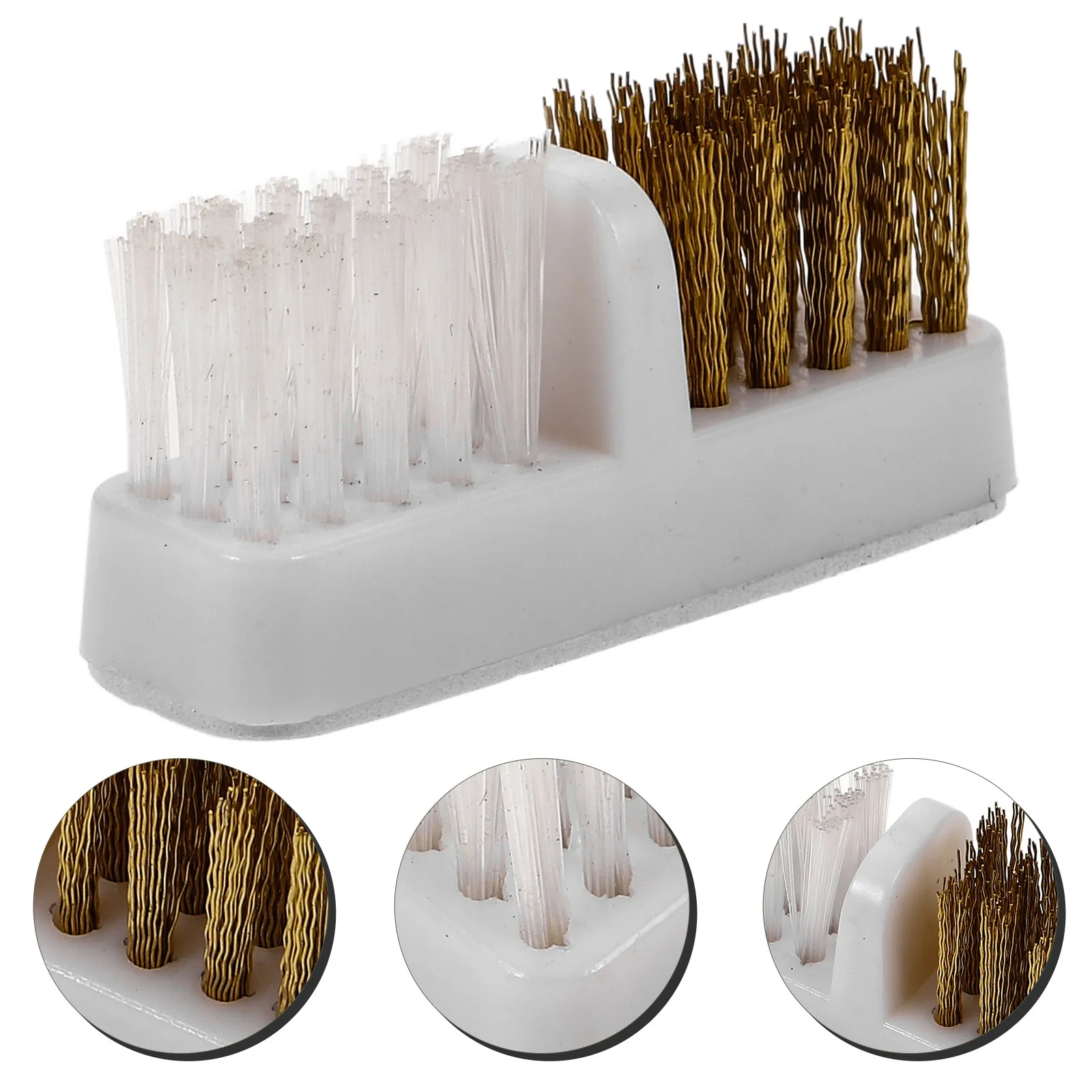 Versatile Nail Drill Bit Cleaning Brush Copper Wire Bristles for Confined Areas Maintains Drill Performance Nail Art Cleaner